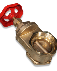 Gate valve 2 1/2" brs NP16 with handwheel